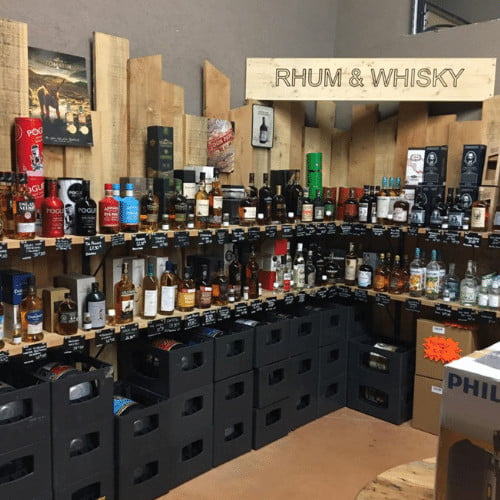 Brasserie rhum et whisky